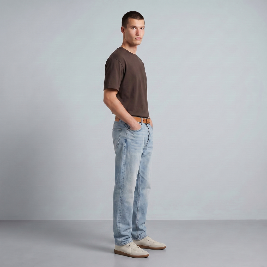 Dark Brown Regular Fit T-Shirt