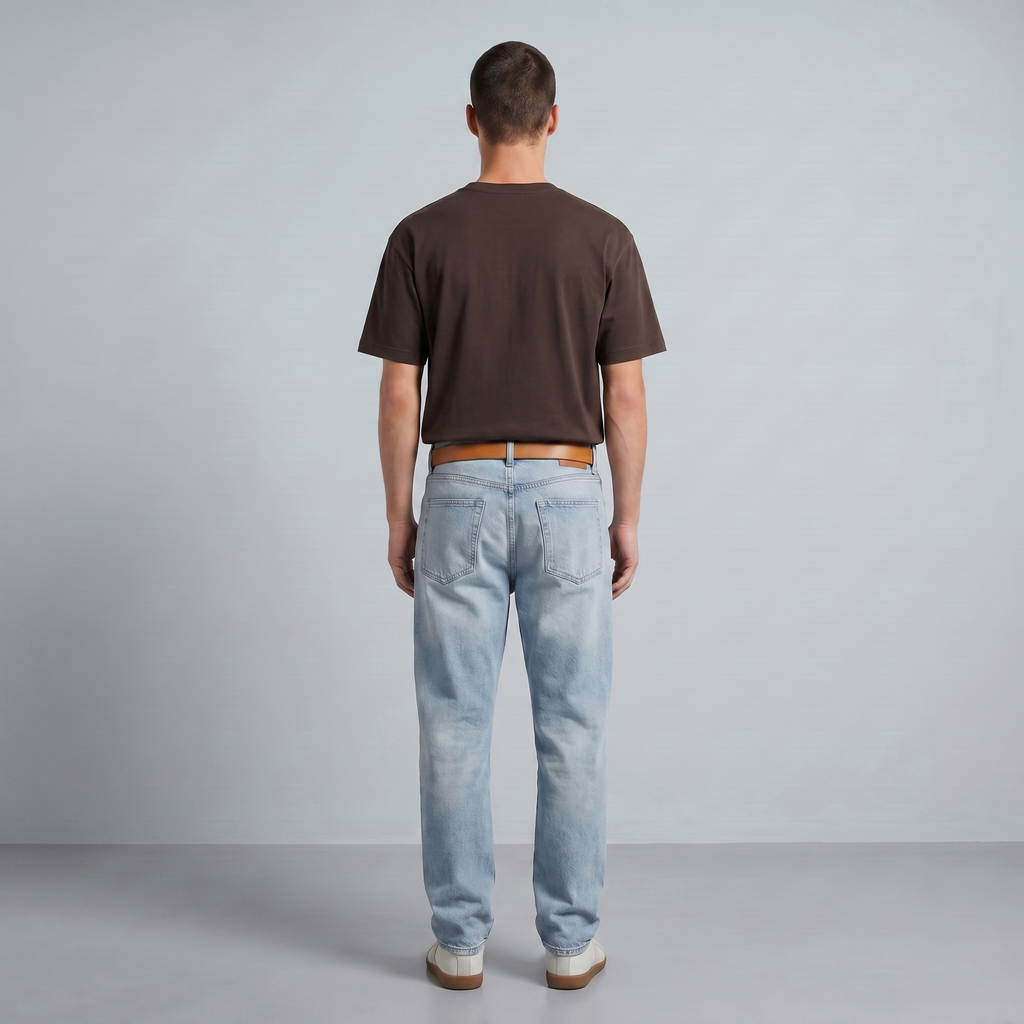 Dark Brown Regular Fit T-Shirt