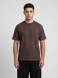 Dark Brown Regular Fit T-shirt