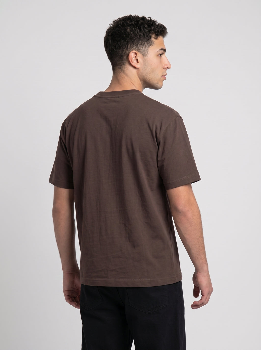 Dark Brown Regular Fit T-shirt